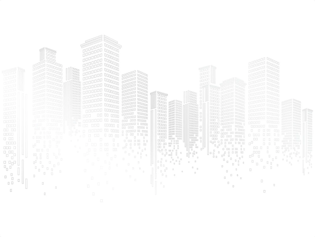 Фотообои на стену - графика, серые, линии, геометрия, город, сити