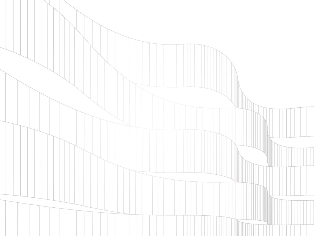 Фотообои на стену - графика, серые, линии, ленты