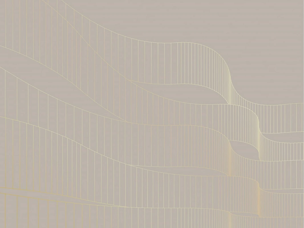 Фотообои на стену - графика, золотые линии, обои с золотыми линиями, обои с золотым рисунком, ленты, бежевые, серые