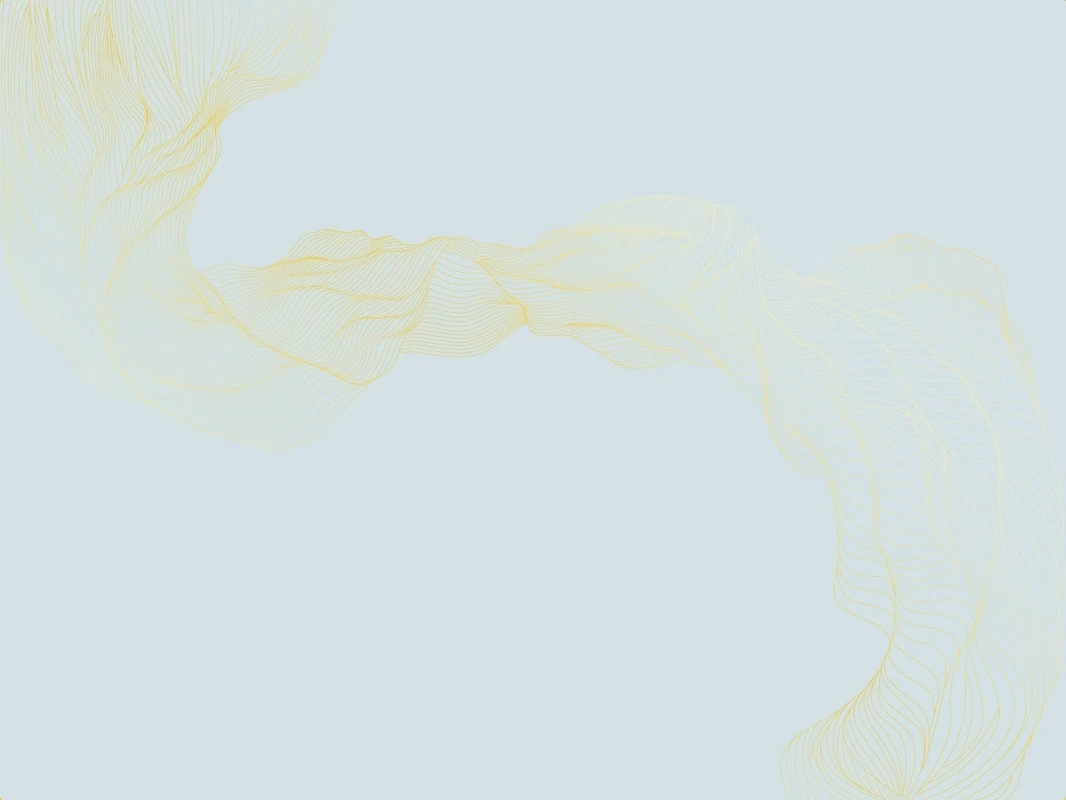 Фотообои на стену - графика, линии, золотые линии, обои с золотыми линиями, обои с золотом, с золотом, голубая, вуаль