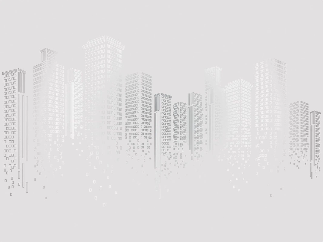 Фотообои на стену - графика, линии, светлая, серая, с серебром, обои светлые с серебром, город, мегаполис