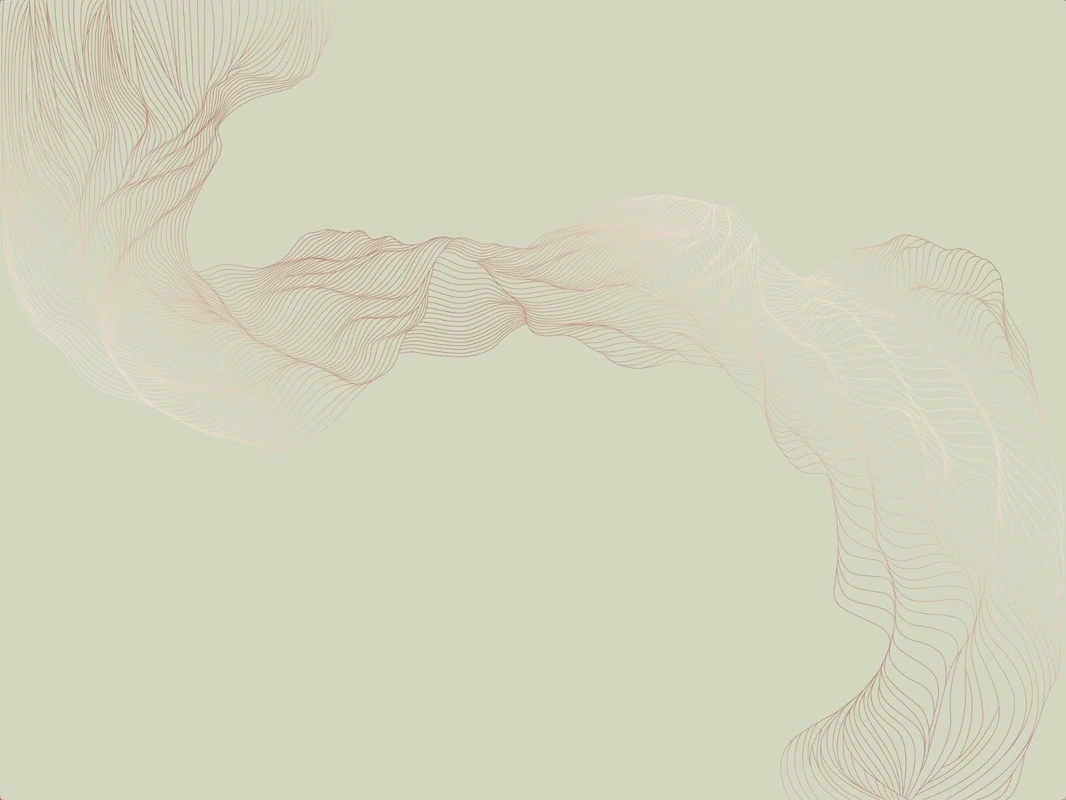 Фотообои на стену - графика, линии, медные обои, медный цвет обои, медные, вуаль, зеленая, салатовая