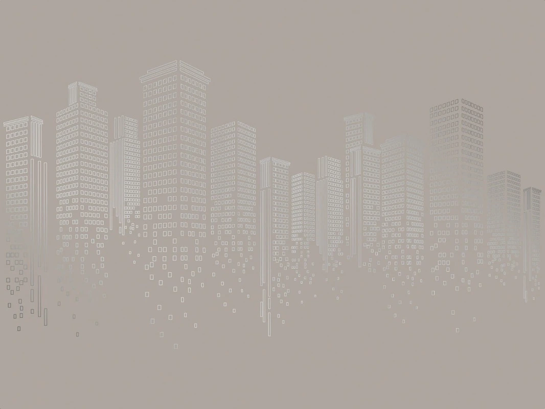 Фотообои на стену - графика, линии, с серебром, обои с серебром, обои с серебром для стен, бежевые, коричневые, город, мегаполис