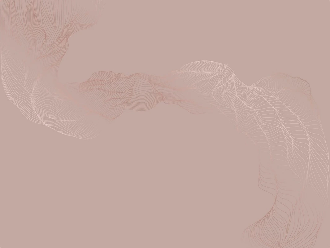 Фотообои на стену - графика, медные, розовая, вуаль