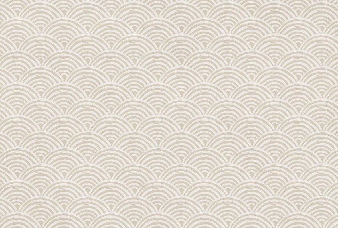 Фотообои на стену - узор, бежевые, белые, полукруги, волны, геометрия, минимализм, японский стиль, скандинавский стиль, спокойные, нейтральные, фон, для кухни, для ванной, для спальни, современные