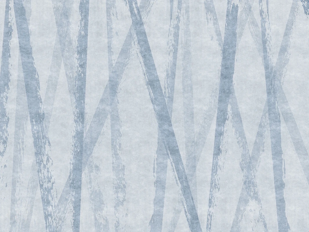 Фотообои на стену - голубые, абстракция, мазки, пересекающиеся линии, художественные, текстура, минимализм, фон, стильные, современные, спокойные, для ванной, для спальни, в кухню, декоративные