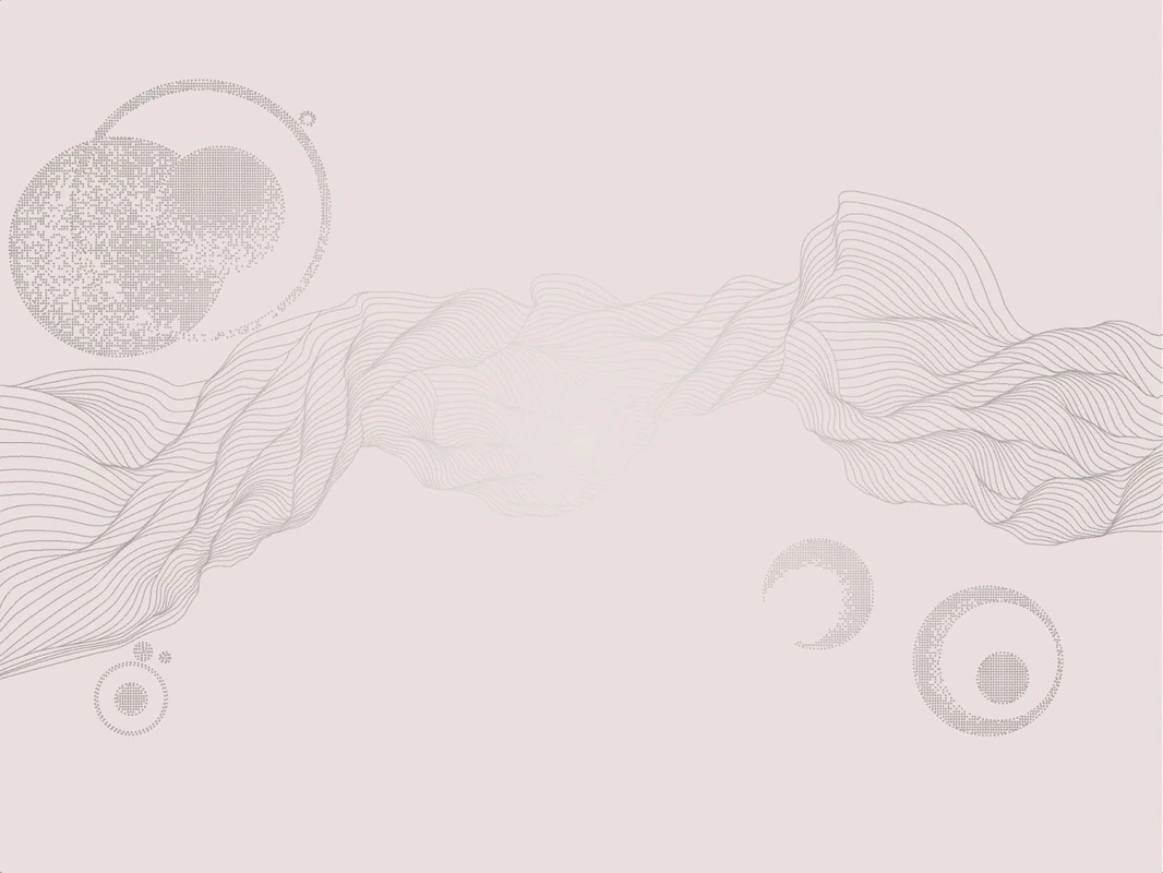 Фотообои на стену - графика, розовая, светлая, с серебром, обои светлые с серебром, обои с серебром, вуаль, шары