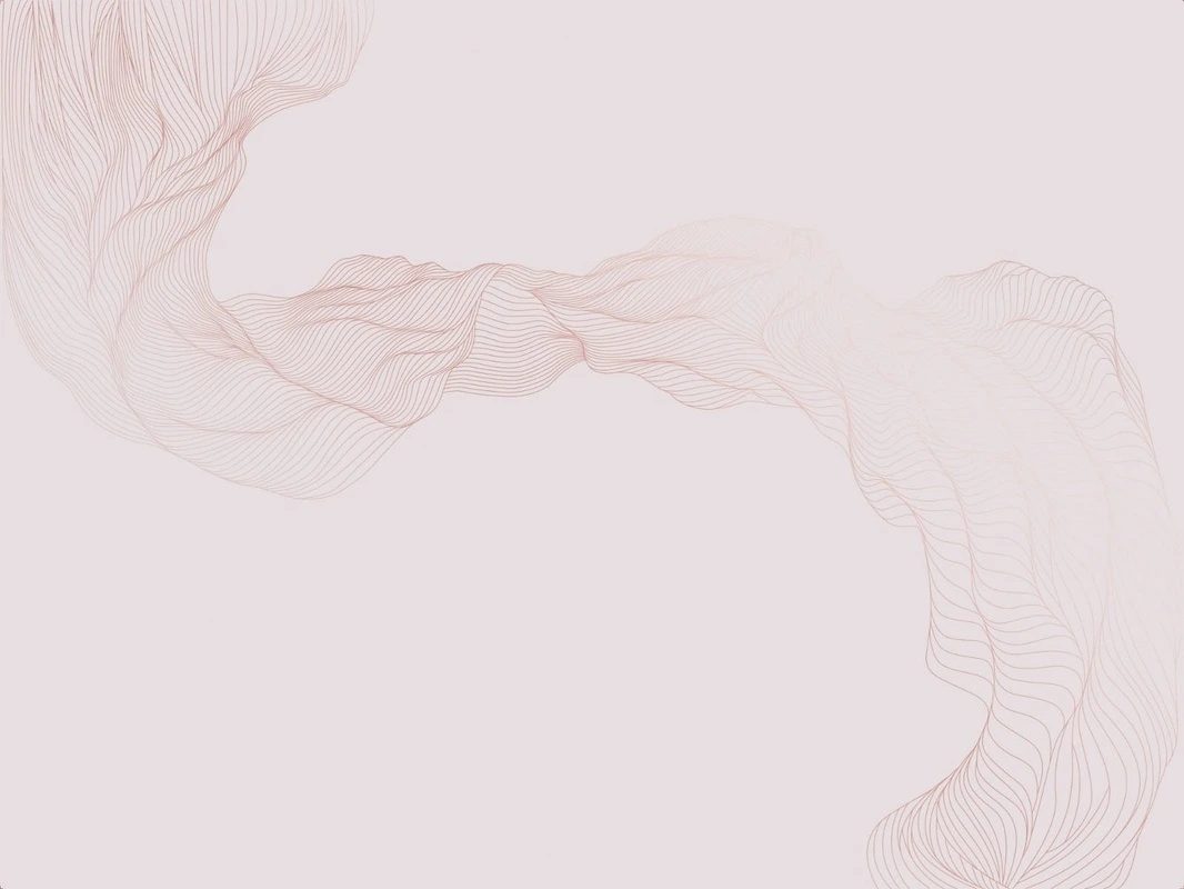 Фотообои на стену - графика, светлая, белая, розовая, медные, вуаль, линии