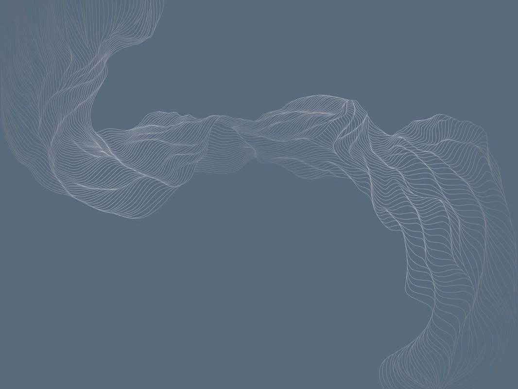 Фотообои на стену - графика, с серебром, вуаль, синяя, темная, темно-синяя