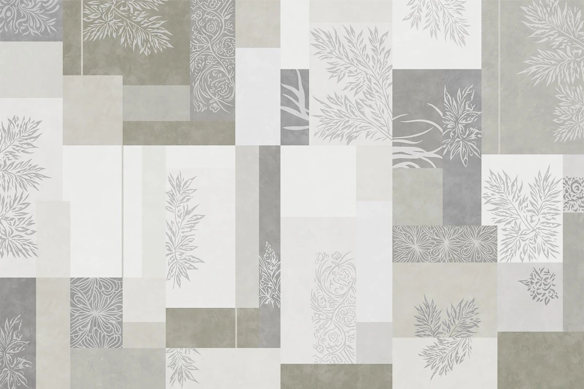 Фотообои на стену - геометрия, серо бежевые, светлые