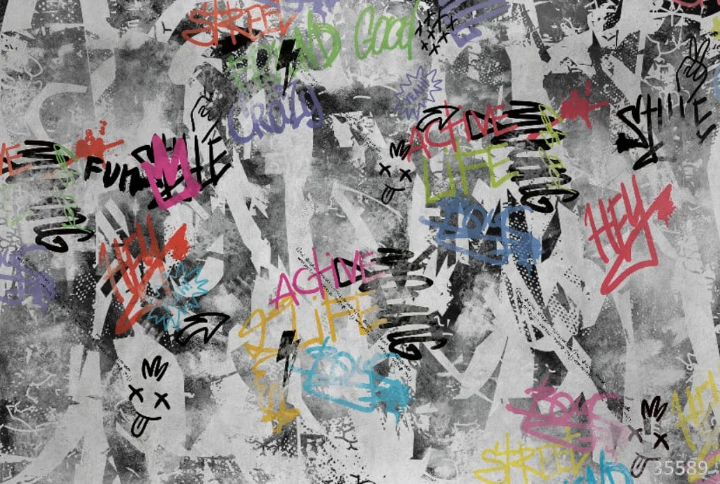 Фотообои на стену - абстракция, абстракция на стену, абстрактная, с абстрактным рисунком, яркая, черные, красная