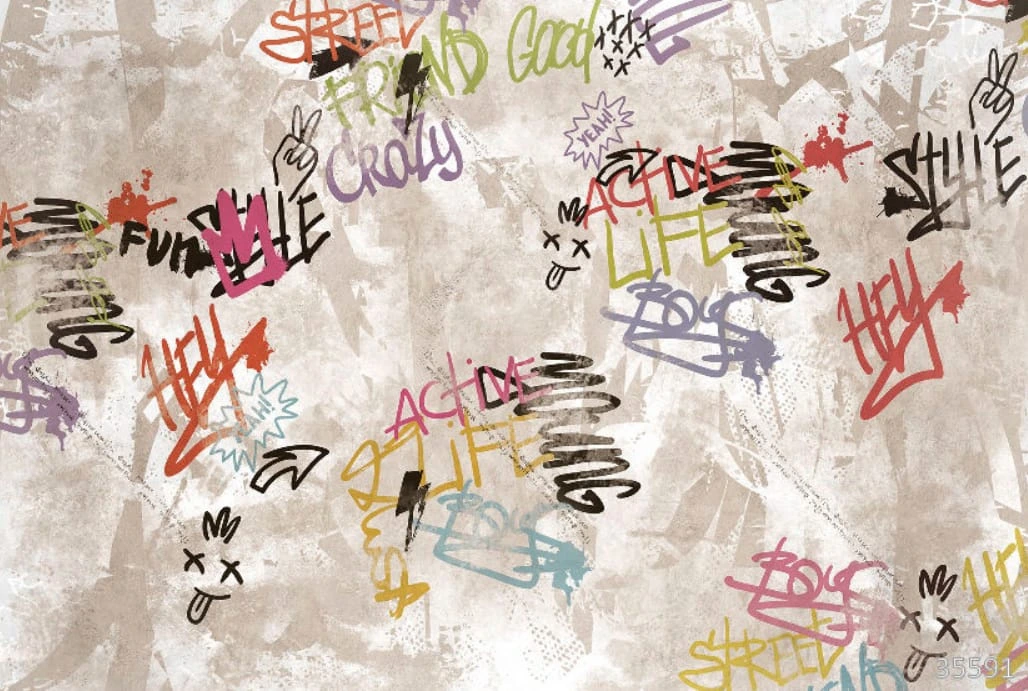 Фотообои на стену - абстракция, абстракция на стену, абстрактная, с абстрактным рисунком, бежевая, слова