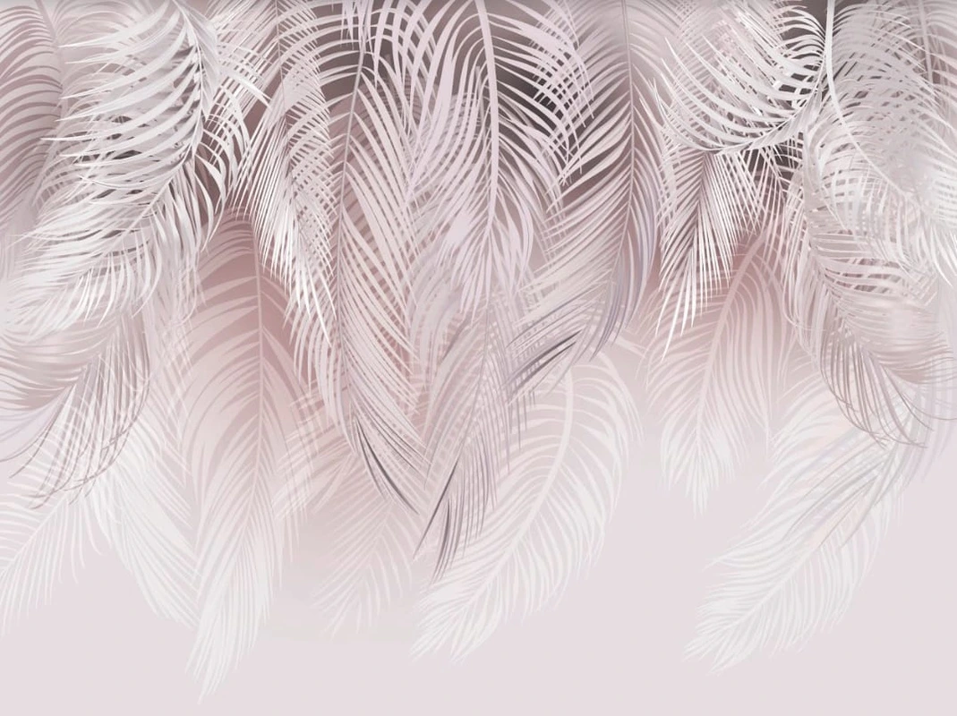 Фотообои на стену - наши работы, листья бежевые, листья графика, листья красивые, хорошего качества,  итальянская, необычная, лучшие фрески, уникальные фрески, самые красивые фрески