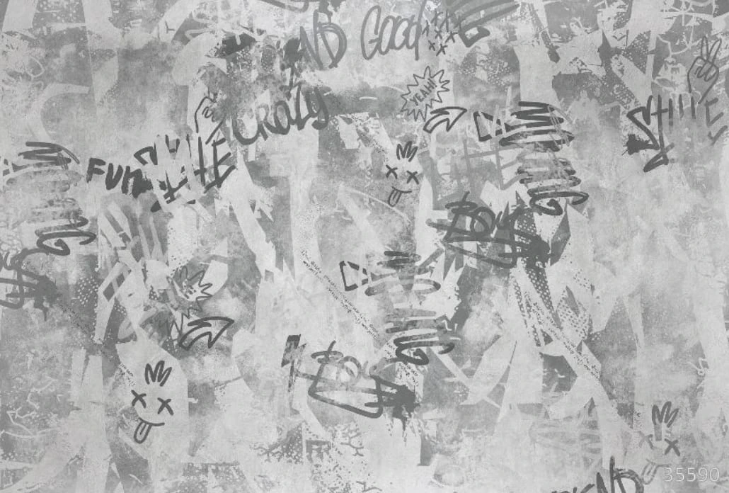 Фотообои и фрески на стену - абстракция, абстрактные, на стену абстракция, серая, светлая, черно-серая