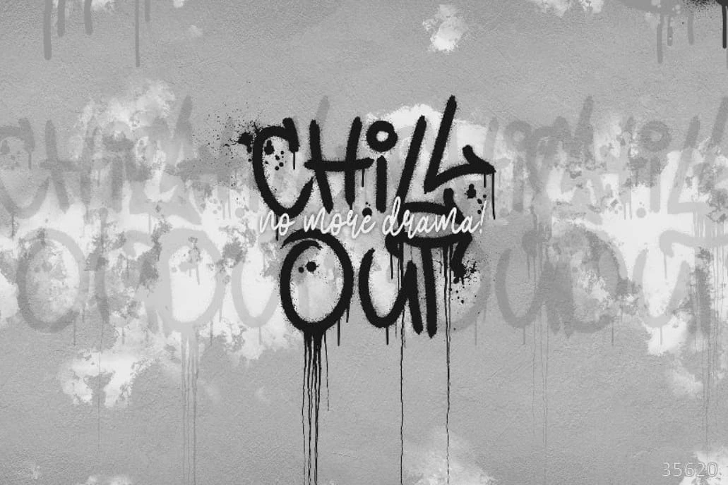 Фотообои на стену - абстракция, абстрактные, абстракция на стену, черно-белые, с черным буквами, с буквами