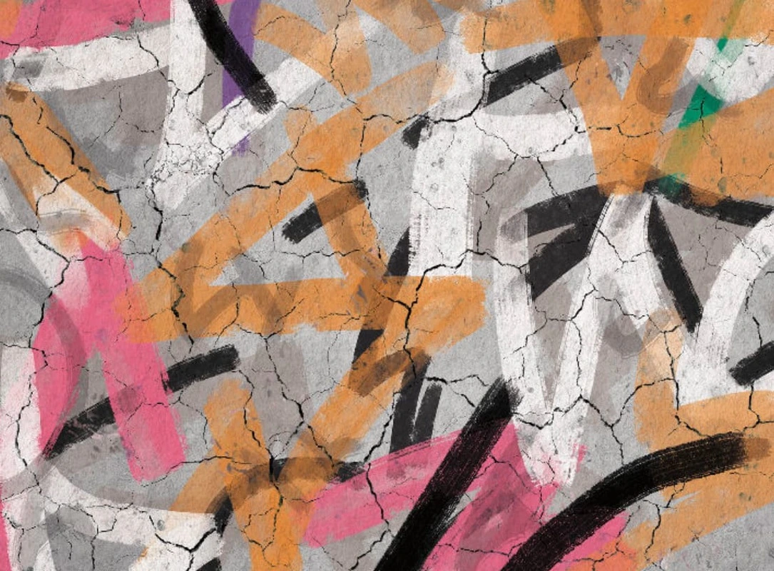 Фотообои и фрески на стену - абстракция, абстрактные, абстракция на стену, серая, розовая, желтая, белая