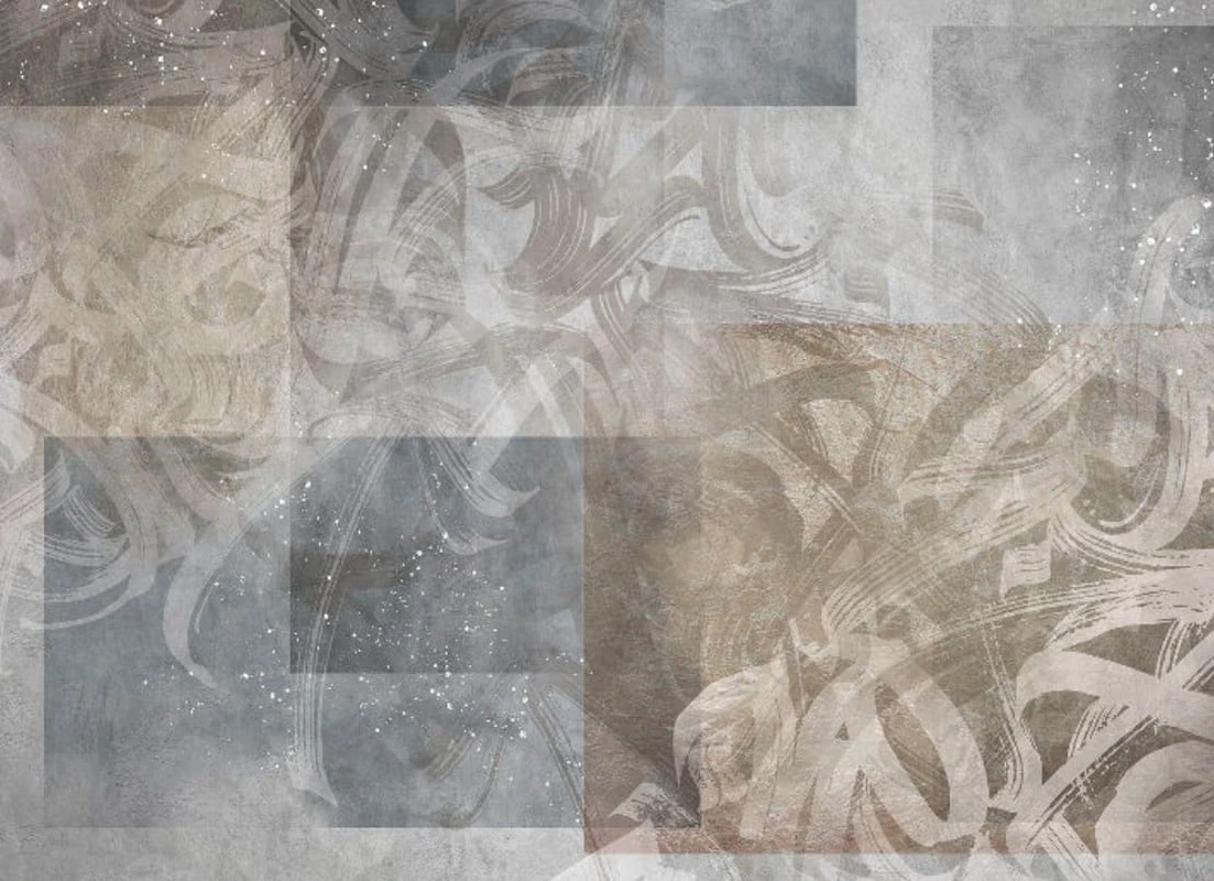 Фотообои на стену - абстракция, абстрактные, абстракция на стену, бежевые, бежевая, бежево-голубая, лофт