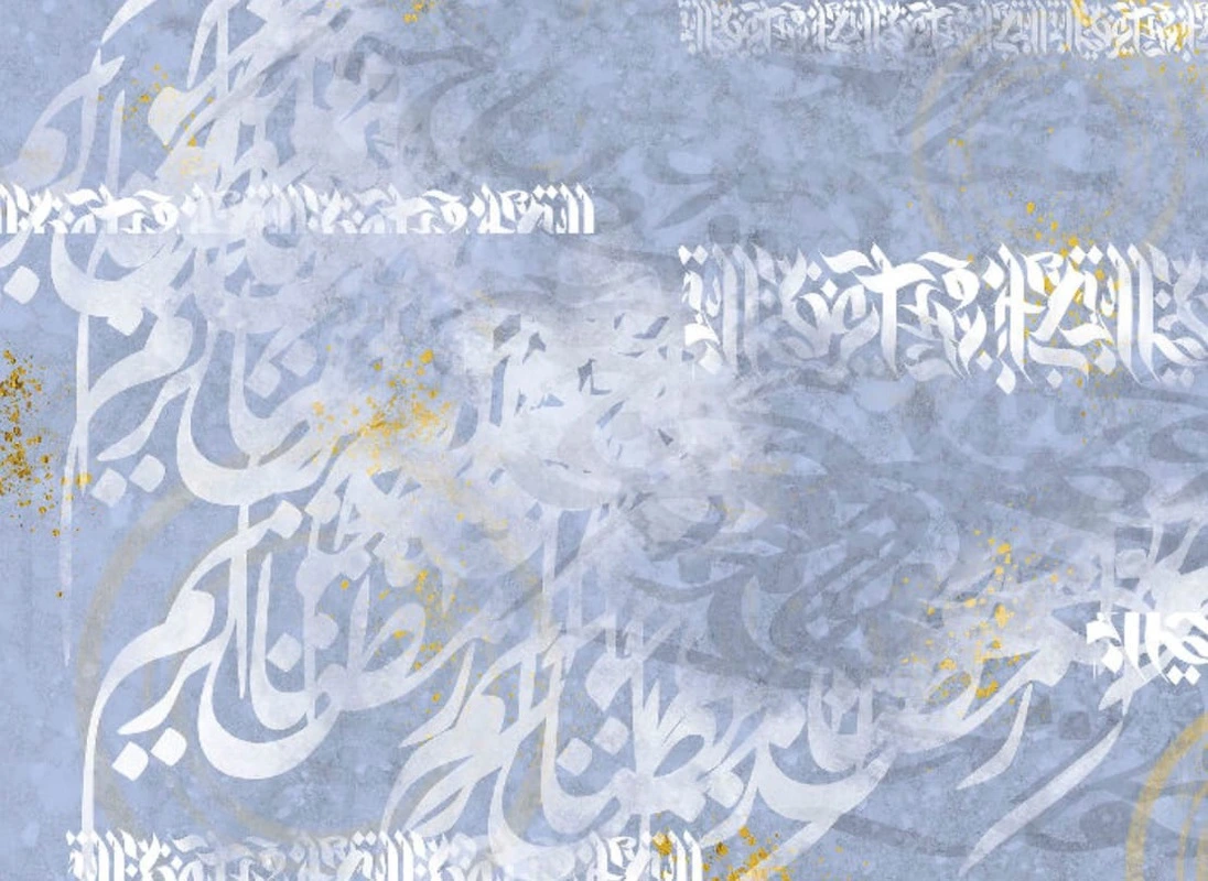 Фотообои и фрески на стену - абстракция, абстрактные, абстракция на стену, бело-голубая, голубая, белая графика, лофт, красивая