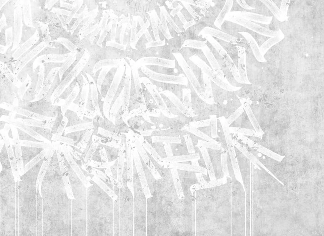 Фотообои и фрески на стену - абстракция, абстрактные, абстракция на стену, бело-серая, светлая, серая, белая графика, лофт, круговая