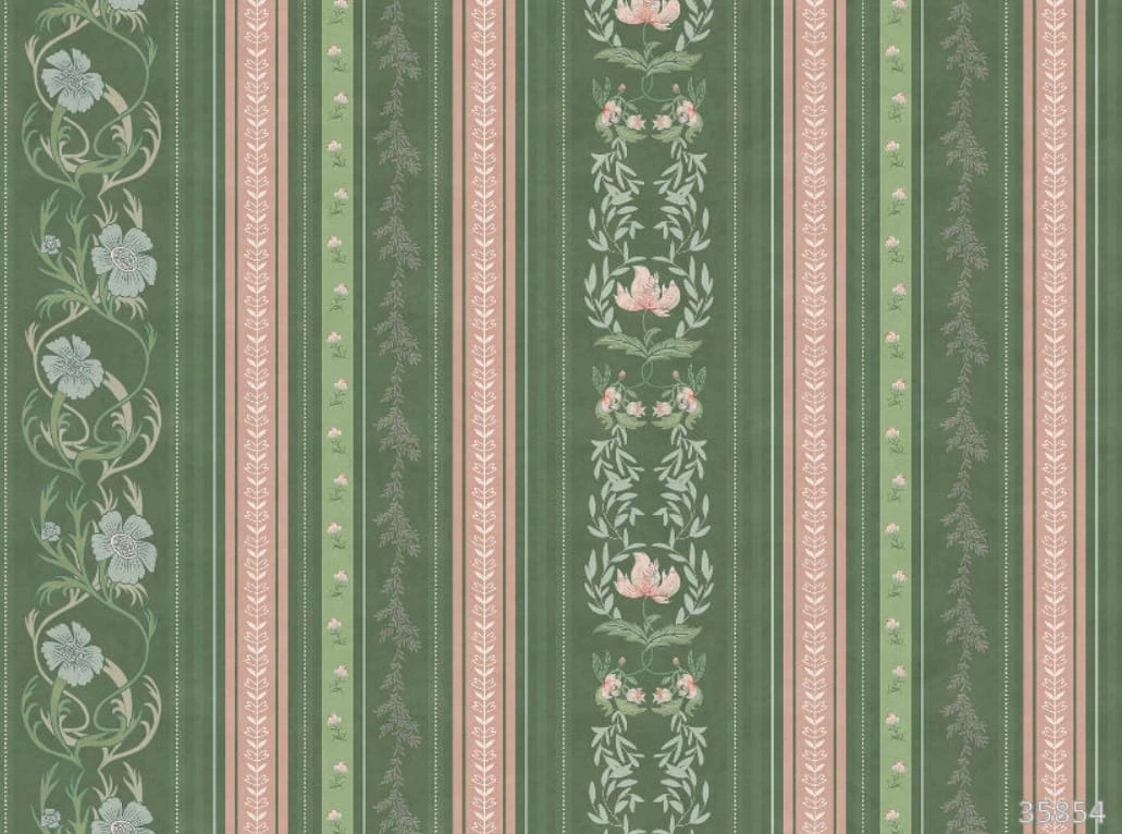 Фотообои на стену - минимализм, узоры, обои в полоску, зеленая, яркая