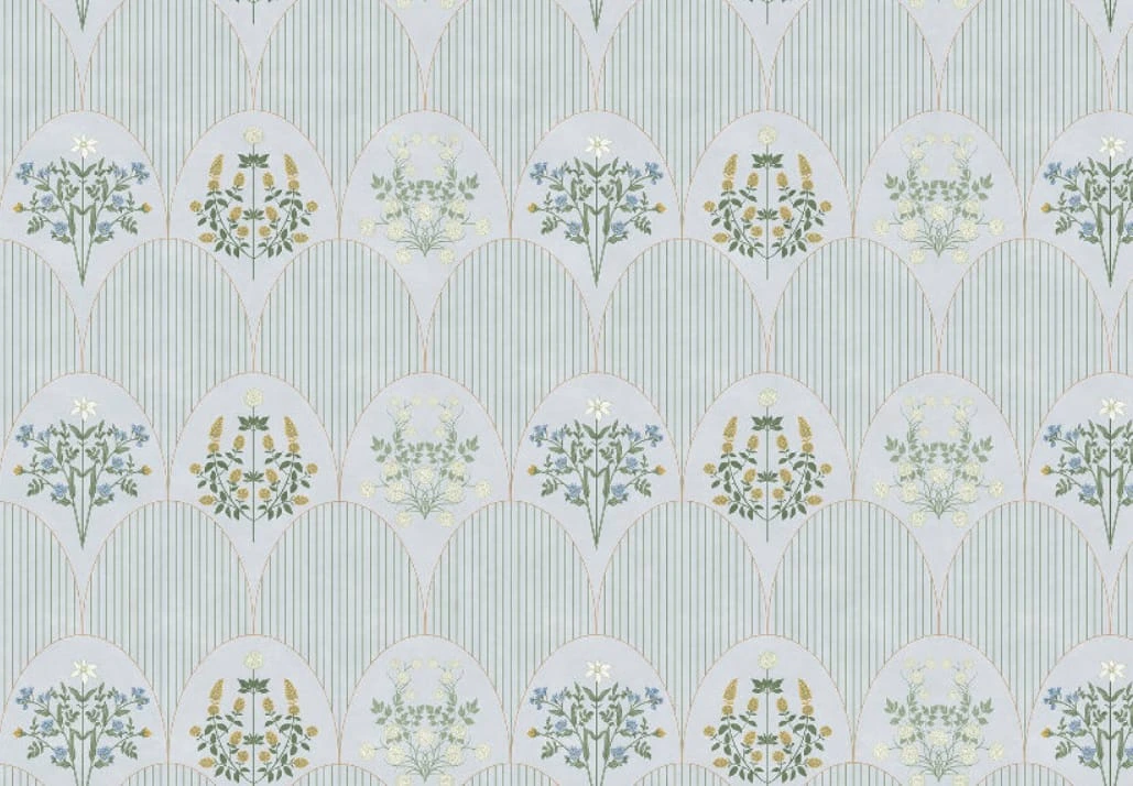 Фотообои на стену - минимализм, узоры, голубая, светлая