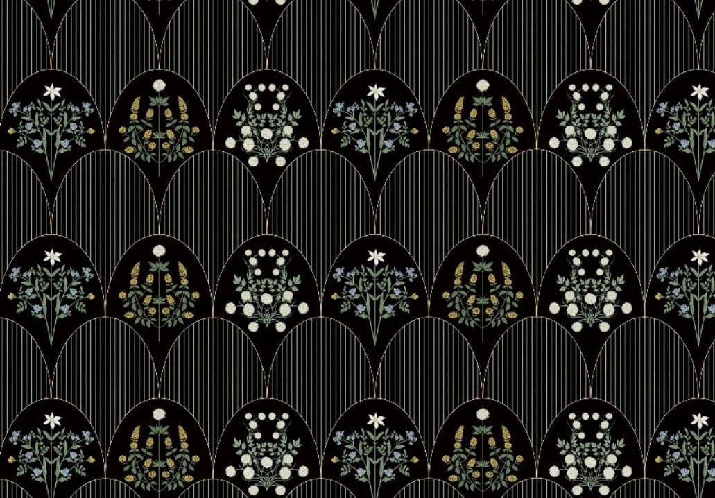 Фотообои на стену - минимализм, узоры, черные, темная