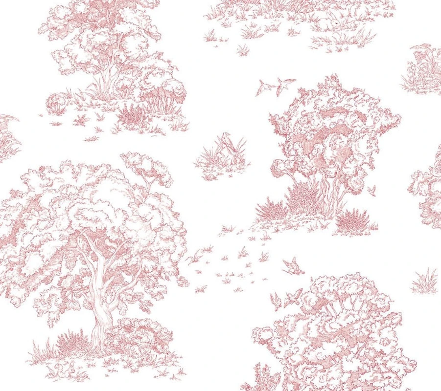 Фотообои на стену - графика, розовая, нежная, стильные