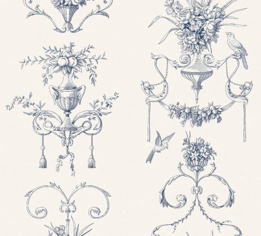 Фотообои на стену - графика, узор, узоры, черно-белая, на белом фоне, стильные