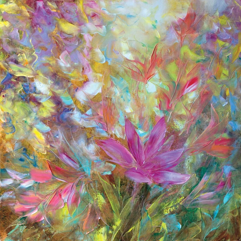 Фотообои на стену - цветы, абстракция, разноцветные