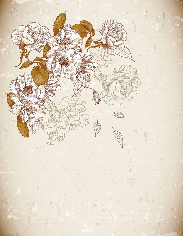 Фотообои на стену - цветы, пионы, бежевые, графичные