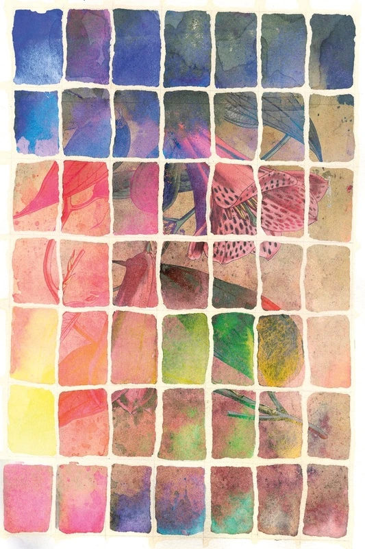 Фотообои на стену - цветы, абстракция, витраж