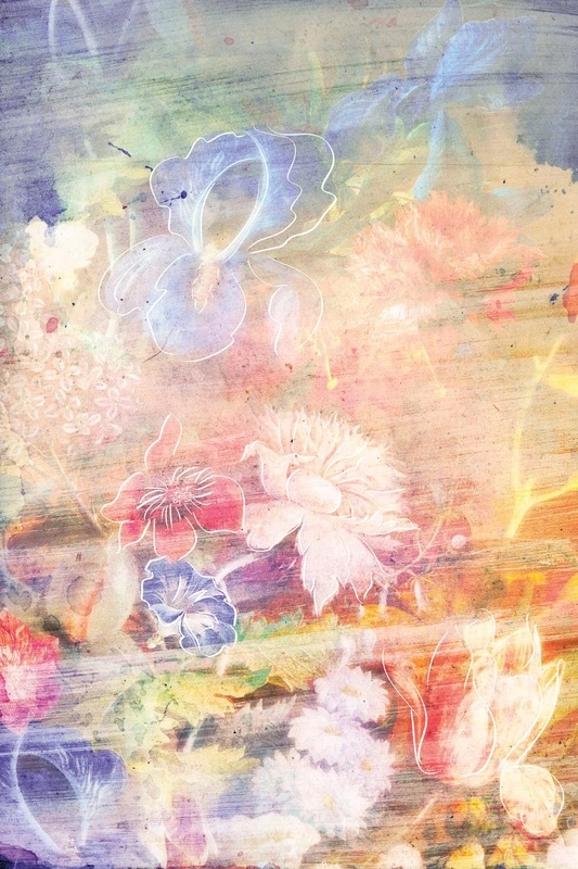 Фотообои на стену - цветы, абстракция, разноцветные