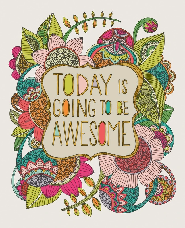 Фотообои на стену - цветы, графичные, текст, разноцветные, позитивные