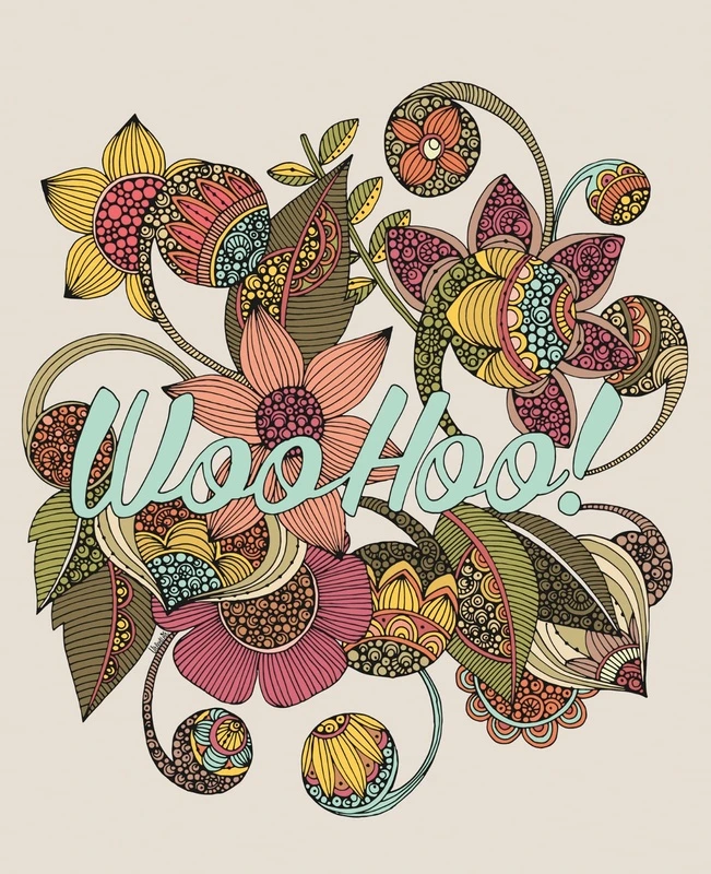 Фотообои на стену - цветы, графические, текст