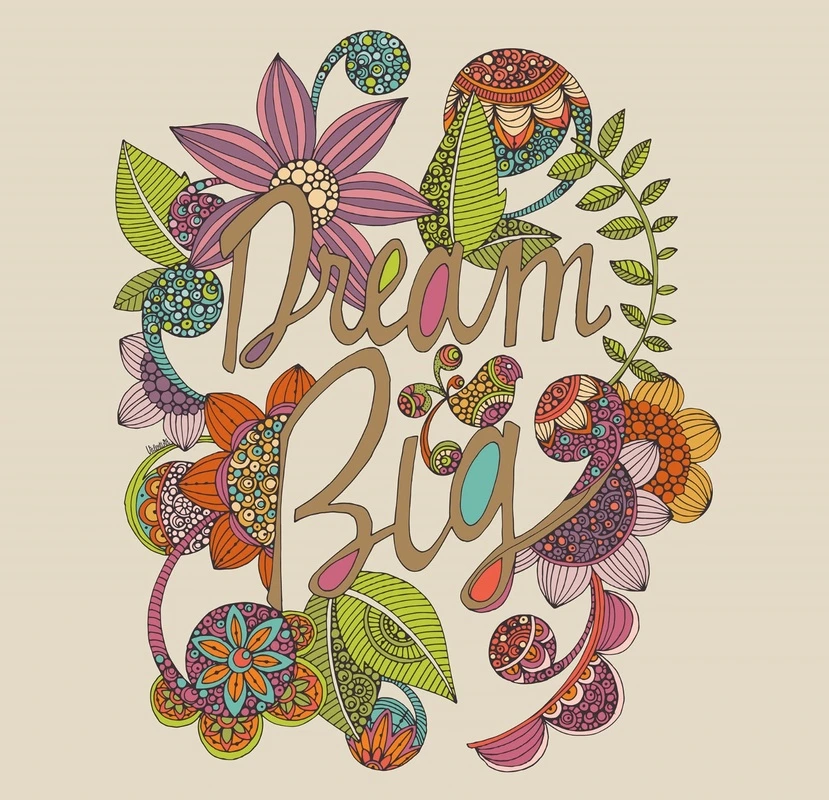 Фотообои на стену - цветы, графические, текст, разноцветные, позитивные, позитивные фразы