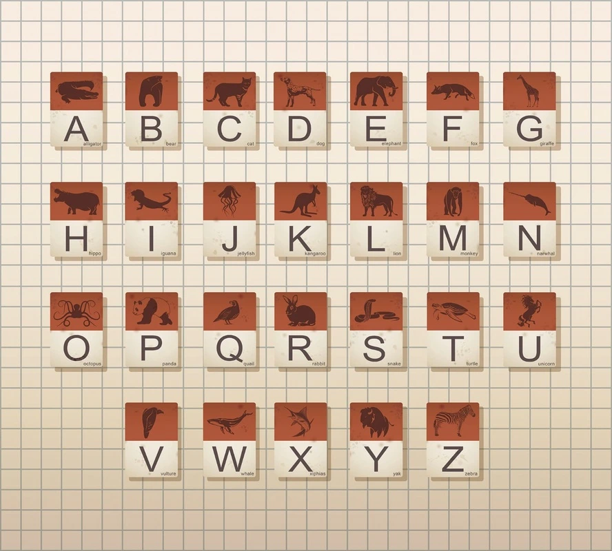 Фотообои на стену - графика, буквы