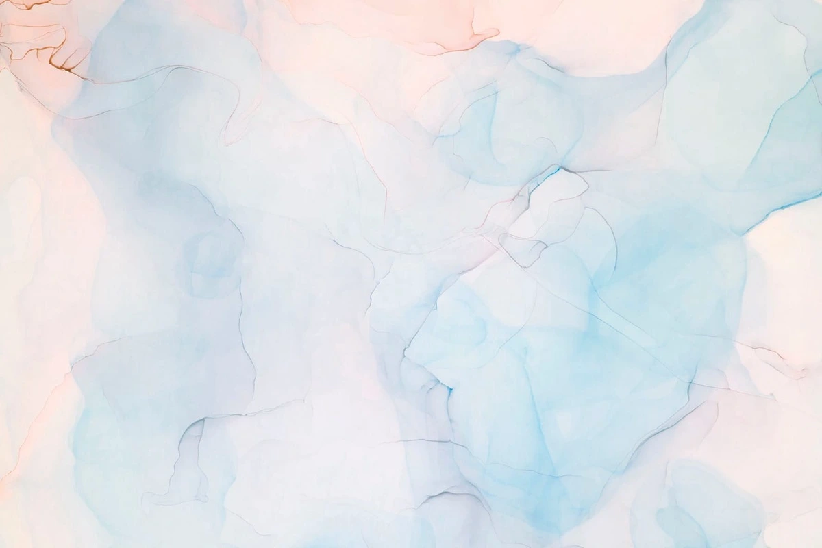 Фотообои на стену - флюиды, желто-голубая, светлые, нежные, голубая