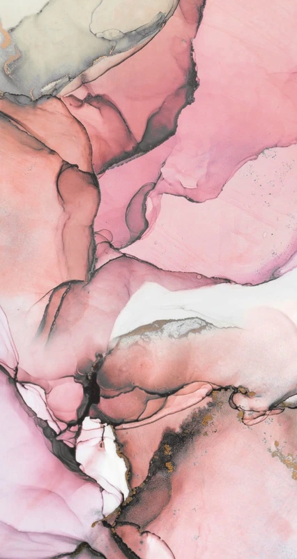 Фотообои на стену - флюиды, серо-розовая, бело розовая, с черным