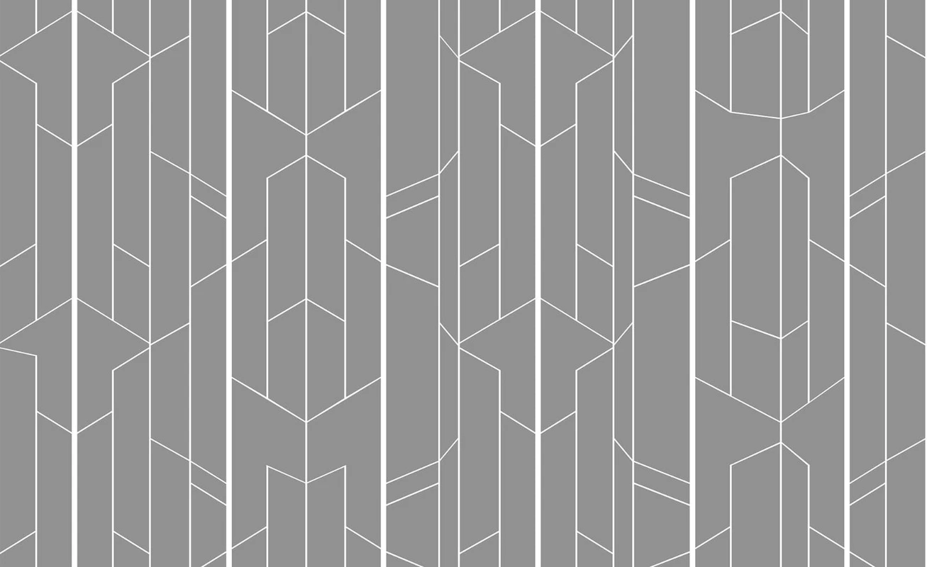 Фотообои на стену - графика, белые линии, серая, вертикальные, увеличивающие высоту