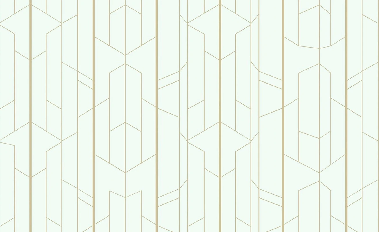 Фотообои на стену - графика, бежевые линии, светло салатовая, вертикальные