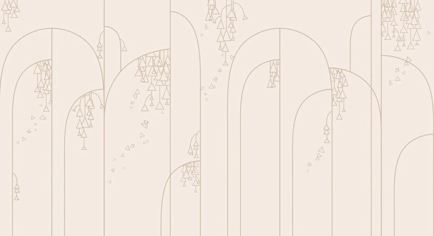 Фотообои на стену - графика, нежно розовая, вертикальные линии