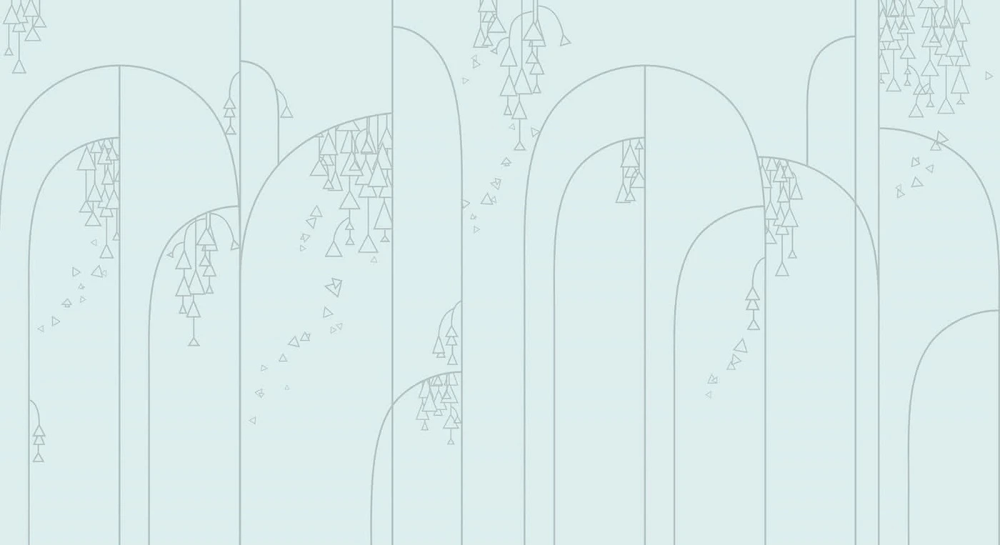 Фотообои на стену - графика, бирюзовая, голубая, линии вертикальные