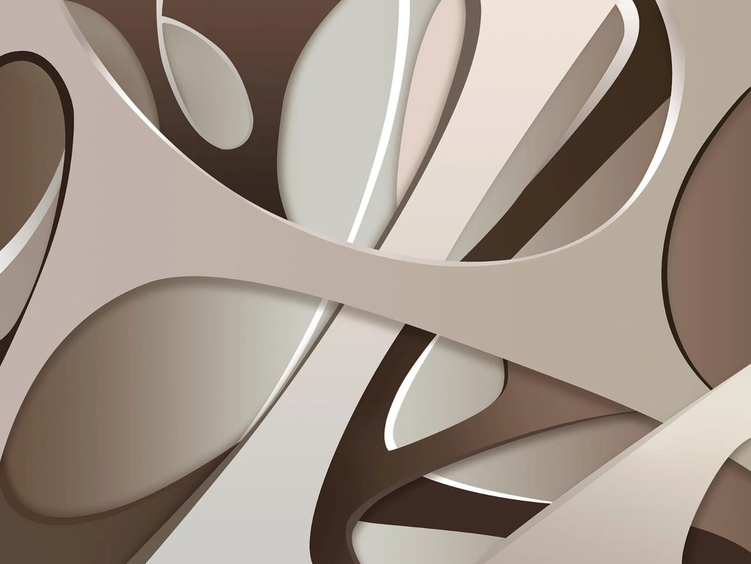 Фотообои на стену - графика, бежевые, геометрия