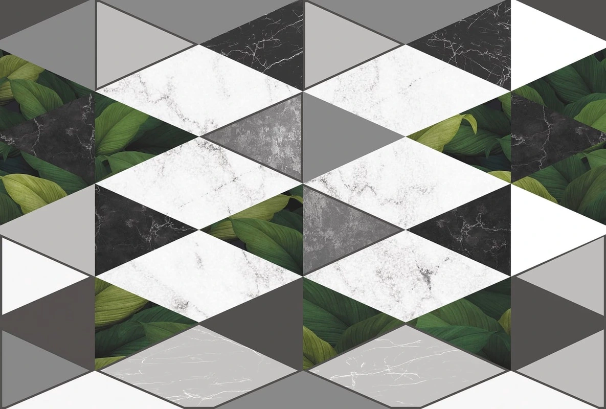 Фотообои и фрески на стену - геометрия, черно-белые, шахматные