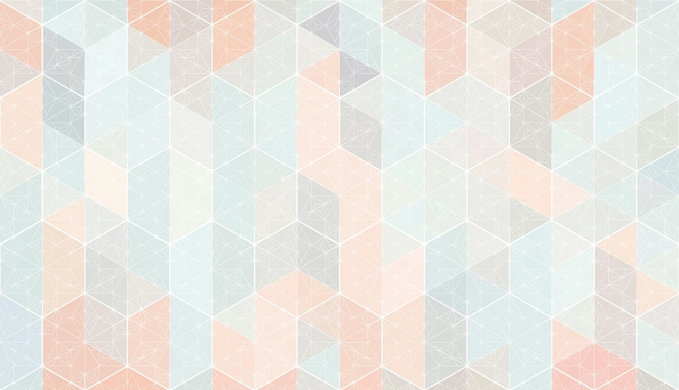 Фотообои и фрески на стену - геометрия, персиковая, бежево-голубая, голубая, розово-голубая, розовая