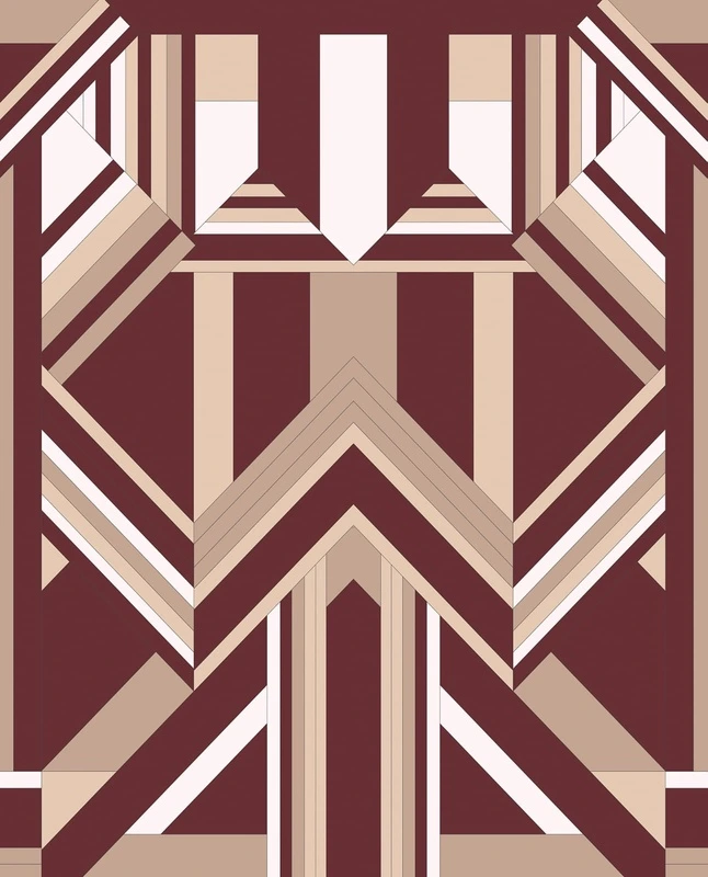 Фотообои и фрески на стену - геометрия, бежево-коричневая