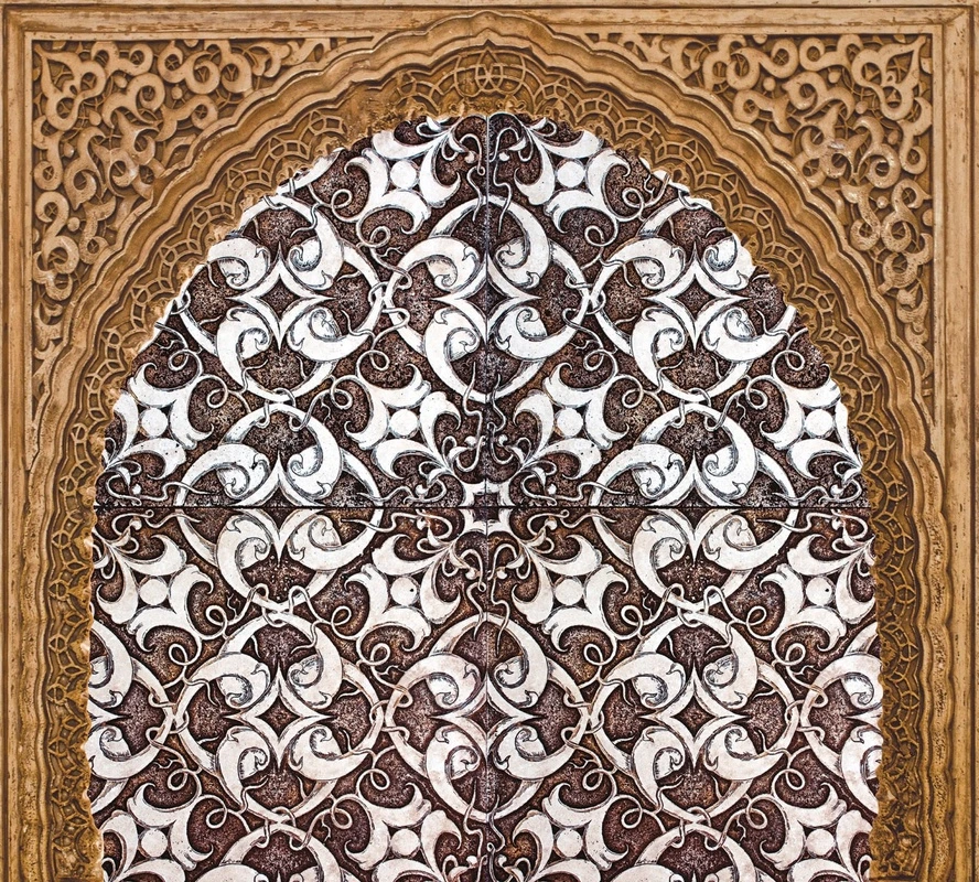 Фотообои на стену - в гостиницу, восточные, коричневая