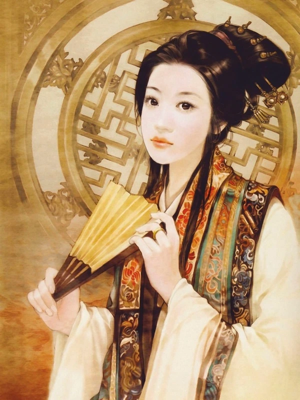 Фотообои и фрески на стену - картины, японские, китайские, девушка, гейша