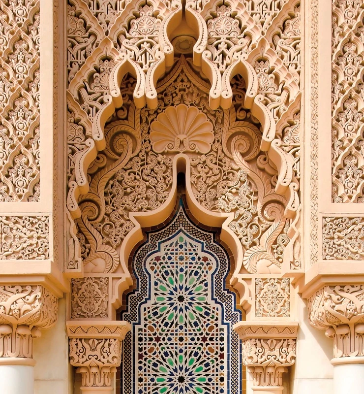 Фотообои и фрески на стену - в гостиницу, восточные, светло коричневая