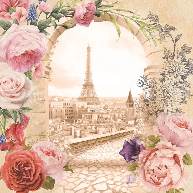 Фотообои и фрески на стену - улочки, париж